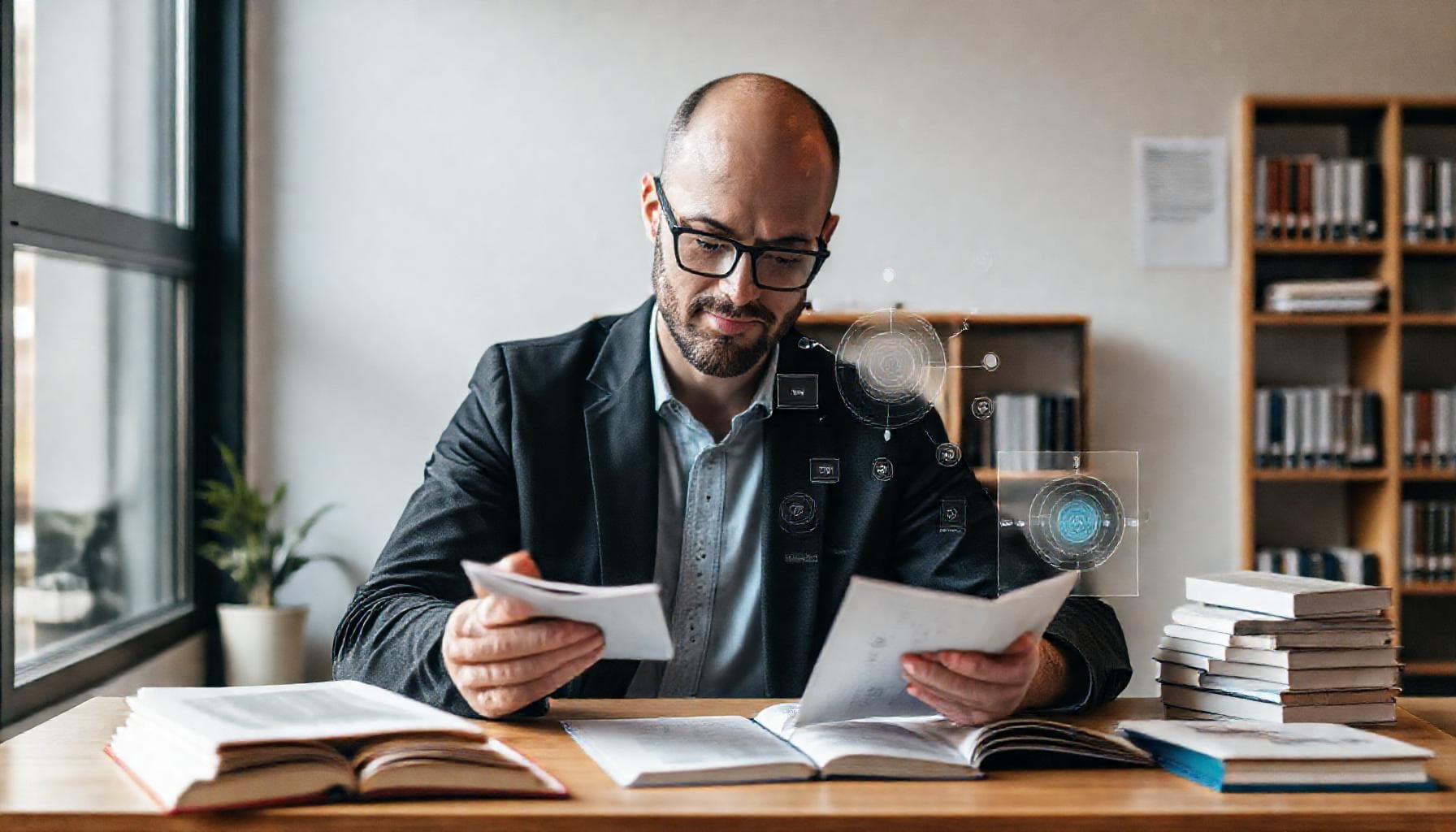 AI Literature Review Generator - Research workflow with digital tools
