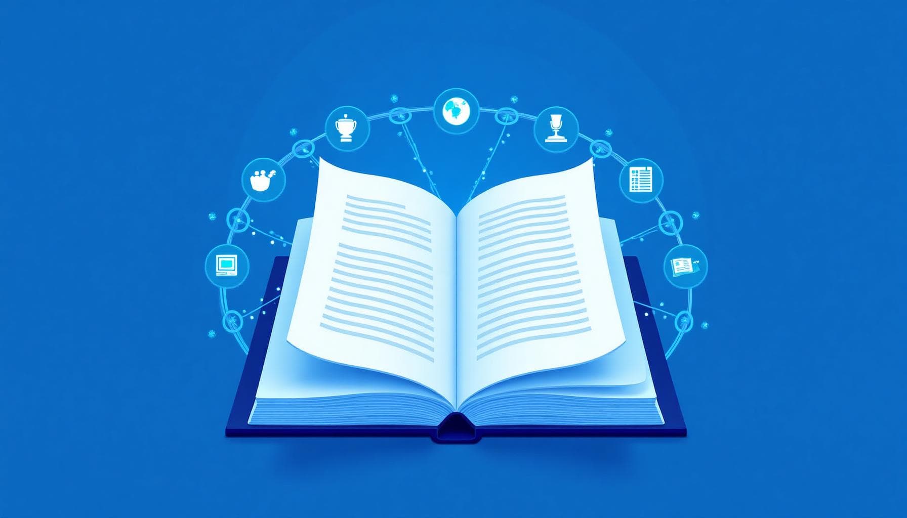 AI annotated bibliography illustration