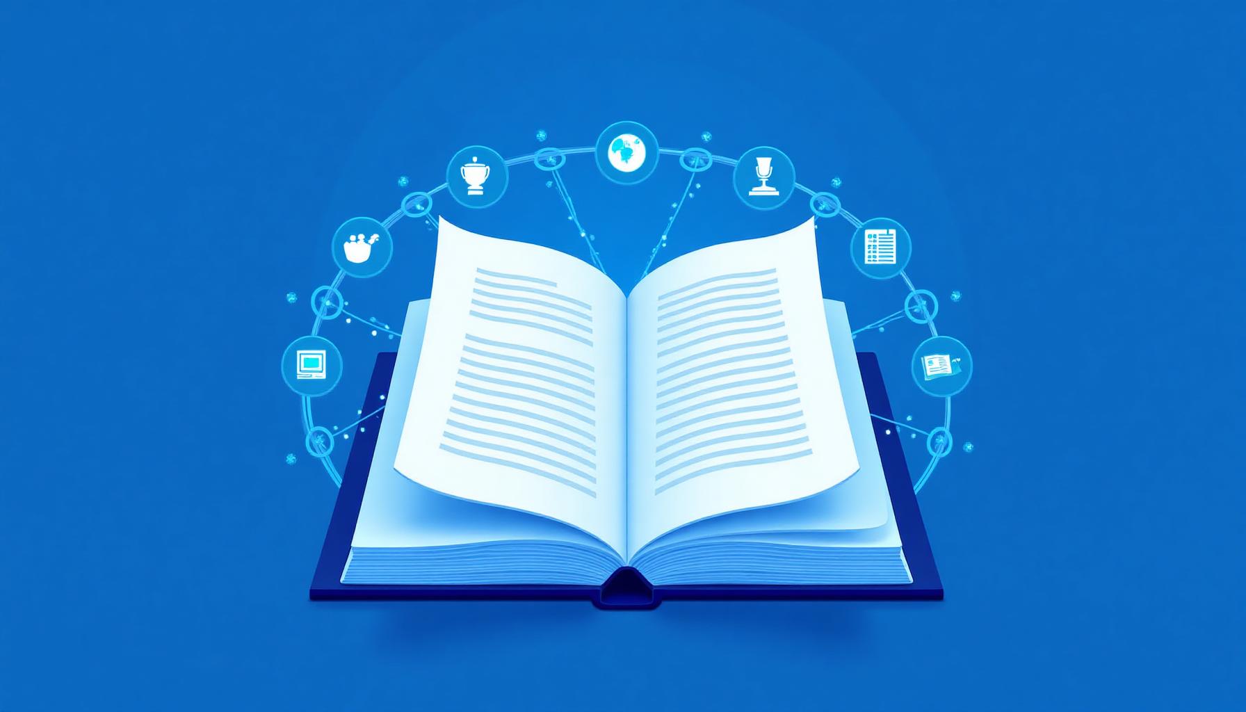 AI annotated bibliography illustration